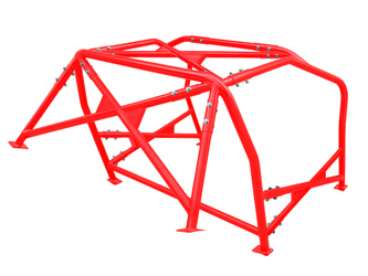 Bolt-in Roll Cage Citroen Saxo Red PRO