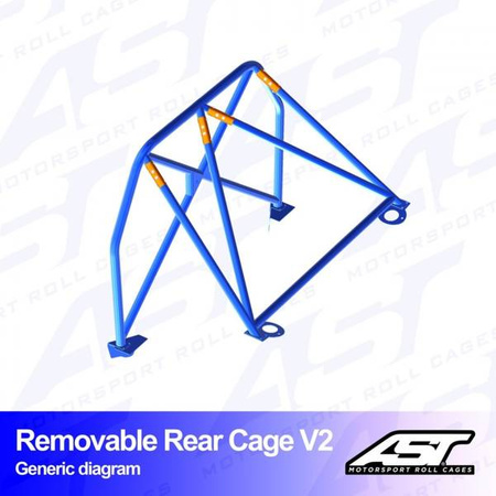 Roll Bar AUDI A3 / S3 (8V) 5-drzwiowa Sportback Quattro demontowalna tylna klatka V2