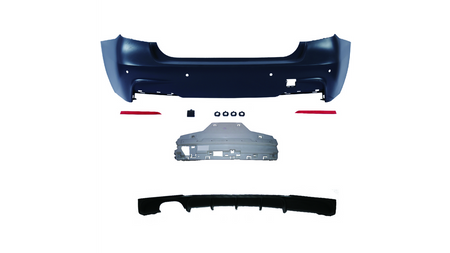 Bumper BMW 3 F30 Rear with Diffuser
