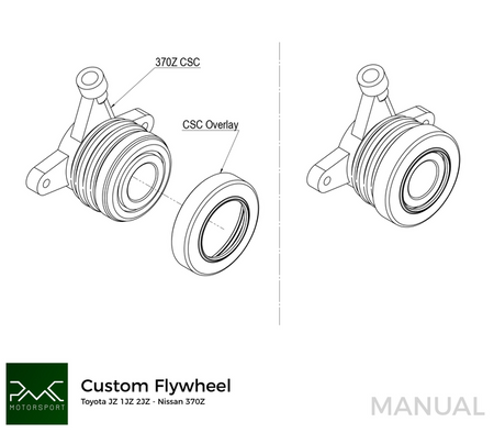 Koło zamachowe do konwersji GM Chevrolet LS - Nissan 350Z Z33 370Z Z34 - 184mm / 7.25" (P)