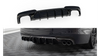 Diffuser BMW 5 F10 M-Pack Rear Valance v.2 Version with two double exhausts Gloss Black