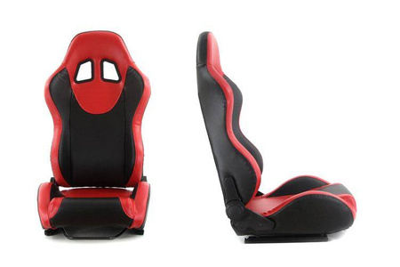 Racing seat MONZA PVC Red