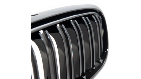 Grill BMW 2 F45 podwójne żeberka Gloss Black