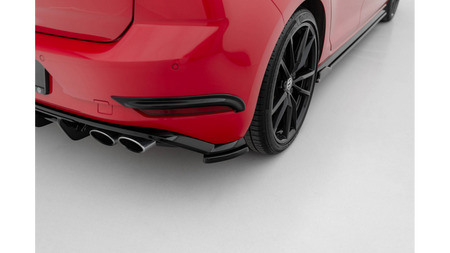 Splitter Volkswagen Golf R R-Line Mk7 Tył Boczne Facelift Red