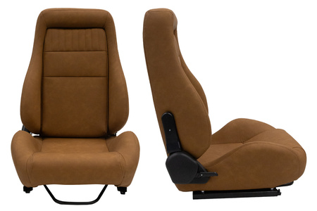 Racing seat VINTAGE PVC Brown