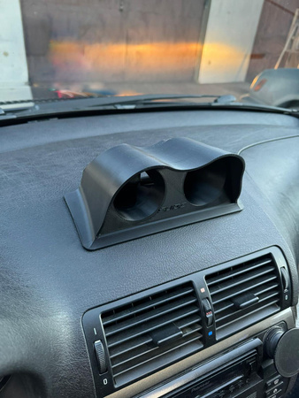 Gauges adapter 2x 60mm Dashboard BMW 3 E46
