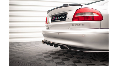 Splitter Volvo C70 I Rear Central with Diffuser Gloss Black