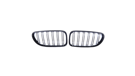 Grill BMW 6 F13 F12 F06 podwójne żeberka Gloss Black