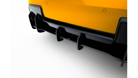 Dyfuzor BMW 1 F70 M-Pack Tył Street Pro Black + Gloss Flaps