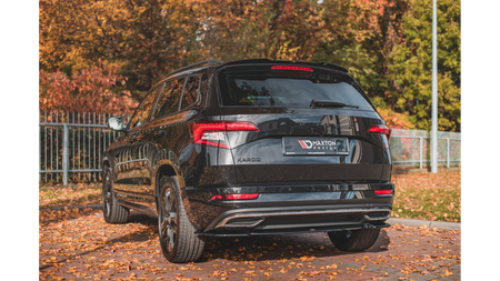 Splitter Skoda Karoq I Sportline Tył Środkowy Gloss Black