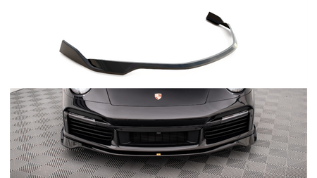 Front Splitter Porsche 911 Turbo S 992 Gloss Black