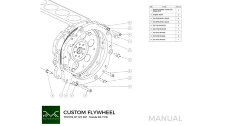 Gearbox Adapter Plate Toyota JZ 1JZ 2JZ - Mazda RX-7 FD