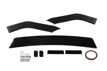 Universal front bumper splitter 3pcs.