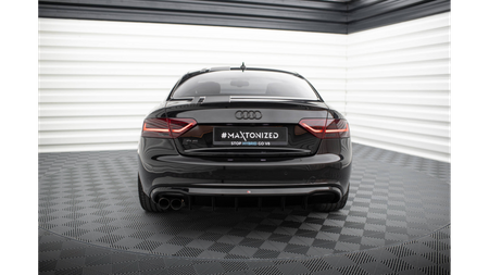 Diffuser Audi A5 8T Rear Valance Exhaust on one side version