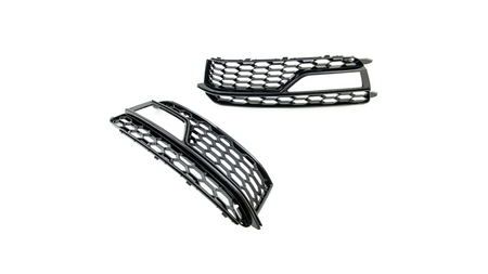 Fog Light Covers Audi A5 8T Facelift Gloss Black