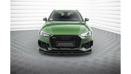Splitter Audi RS4 B9 Front v.1 Gloss Black