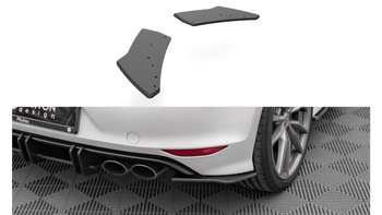 Splitter Volkswagen Golf 7 R Tył Boczne Street Pro Black-Red