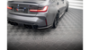 Splitter BMW 3 G80 M-Pack Tył Boczne v.1 Gloss Black