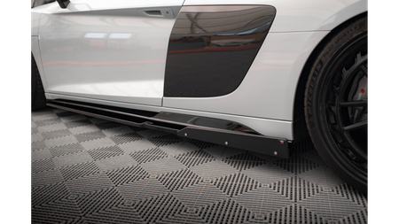 Dokładka Audi R8 4S Facelift Progi v.2 Gloss Black + Flaps