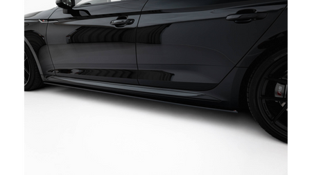 Side Skirts Audi RS5 F5 Street Pro Black-Red
