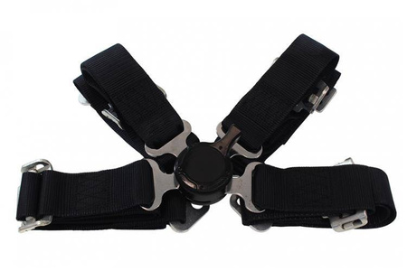 Racing seat belts 4p 2" Black - Quick