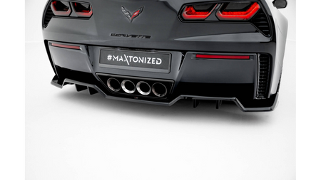 Splitter Chevrolet Corvette Z06 C7 Rear Central with Diffuser