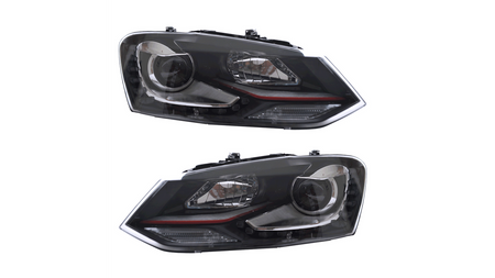 Lights Volkswagen POLO V Front Red