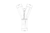 Exhaust tee 45st 51/63mm 304SS