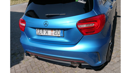 Splitter Mercedes-Benz A W176 AMG-LINE Rear Central with Diffuser Gloss Black