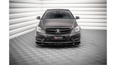 Splitter Mercedes-Benz C C204 W204 Facelift S204 Facelift przód v.1 Gloss Black