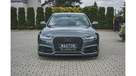 Splitter Audi A6 C7 Facelift S-Line przód Gloss Black