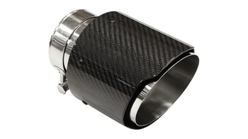 Exhaust Tip 114mm enter 70mm Carbon Gloss