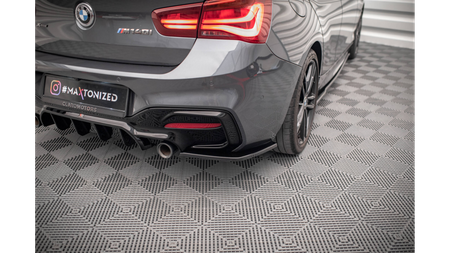 Splitter BMW 1 F20 Facelift Rear Side M-Power Gloss Black