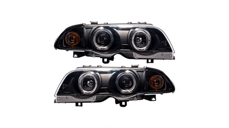 Lights BMW 3 E46 Front Black