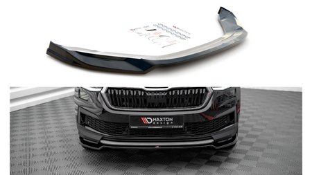 Front Splitter V.2 Skoda Kodiaq Mk1 Facelift Gloss Black