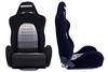 Racing seat K700 Bride Velvet Black