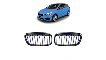 Grill BMW 2 F45 pojedyncze żeberka Matt Black