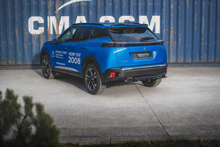 Splitter Peugeot 2008 II - Tył Środkowy z Dyfuzorem Gloss Black