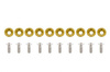 Decorative screws washers M6x1.0 15mm JDM Gold