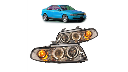 Lights Audi A4 B5 Front Chrome