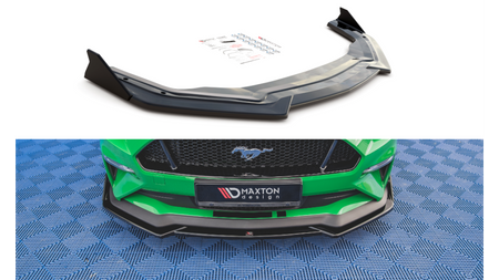 Splitter Ford Mustang VI GT Facelift przód v.1 Gloss Black