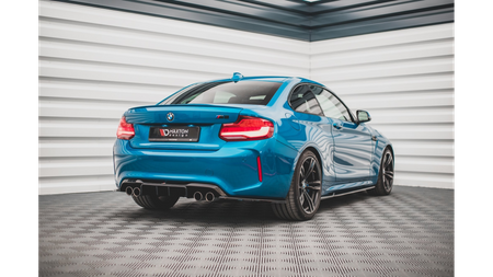 Splitter BMW 2 F87 M-Pack Tył Boczne v.3 Gloss Black