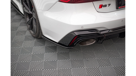 Splitter Audi RS6 RS7 C8 Rear Side v.2 Gloss Black