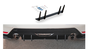 Diffuser Toyota GR Yaris IV Rear Racing Durability Black-Red