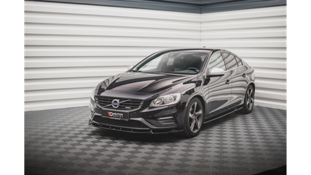 Splitter Volvo S60 II R-Design przód v.1 Gloss Black