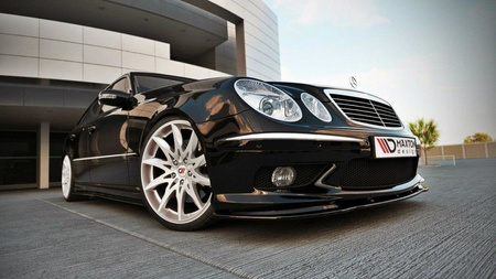 FRONT SPLITTER MERCEDES E W211 AMG PREFACE - Gloss Black