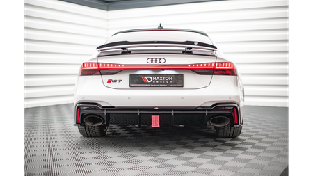 Dokładka Audi RS6 RS7 C8 Zderzak Tył Gloss Black