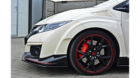 Splitter Honda Civic IX Type-R Front v.1 Gloss Black