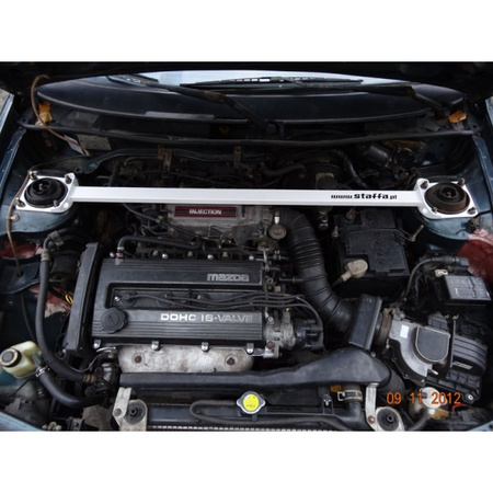 Front upper strut bar Mazda 323 1989-1994 Black
