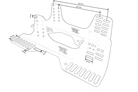 Sports Bucket Seat Mount BMW E36 Driver's Side FIA Fluo